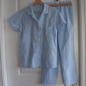 Cotton Seersucker Pajama Set